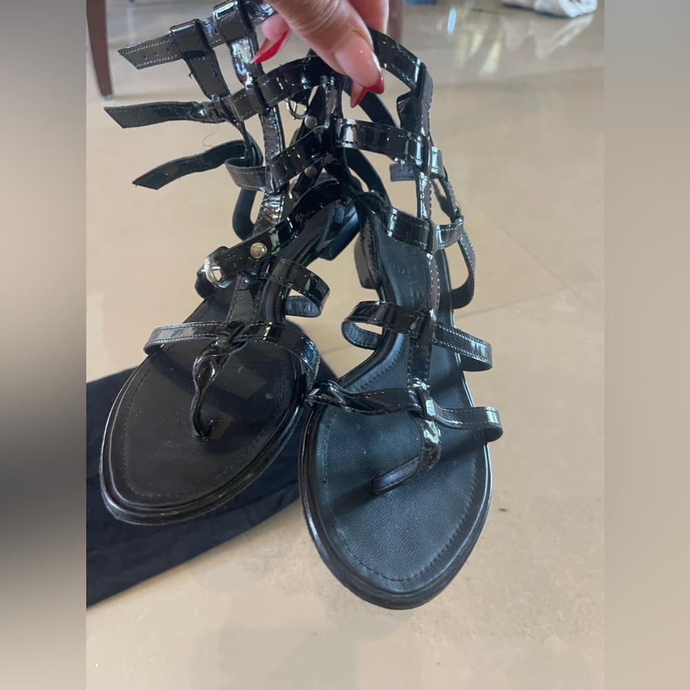 Authentic CHANEL gladiator sandals. Only worn once. Size 6